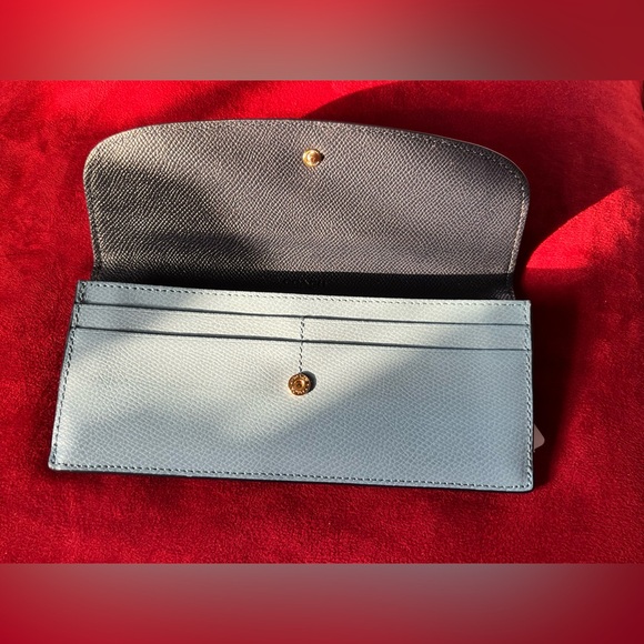 Coach Wallet - Cross Grain Leather in Blue - Picture 2 of 16